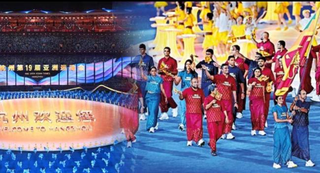 ආසියානු ක්‍රීඩා උළෙල උත්කර්ෂවත්ව ඇරඹෙයි.